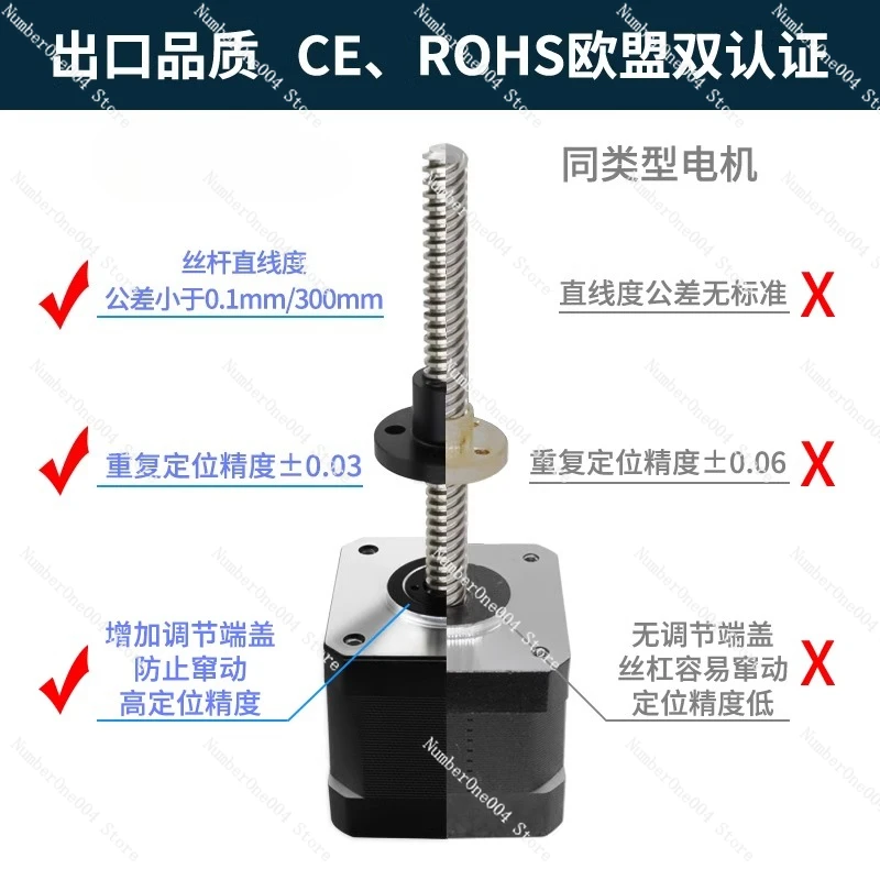 Lead Screw Stepper - For Through Type Linear Stepper Motor