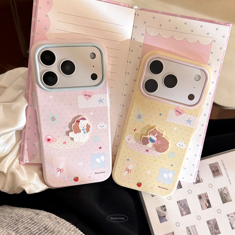 3D Printing Iphone - Cute 3D Embossed Puppy Cat Phone