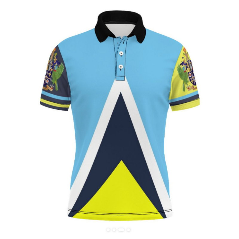Saint Lucia Polo Shirt Customi - 3D Printing Link 评论和价格