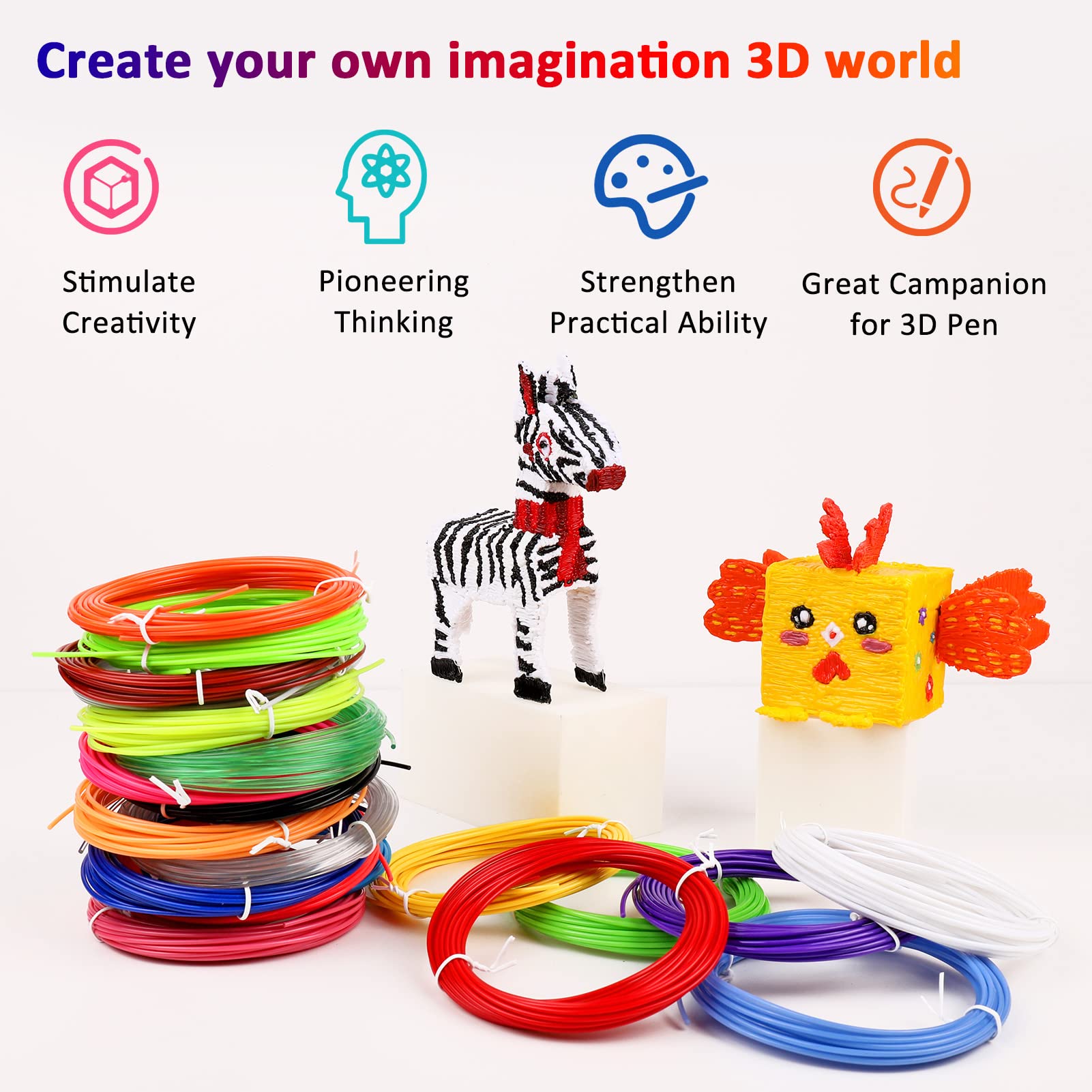 40/32/30 Colors PLA Filament f - Carbon Fiber Filament 评论和价格
