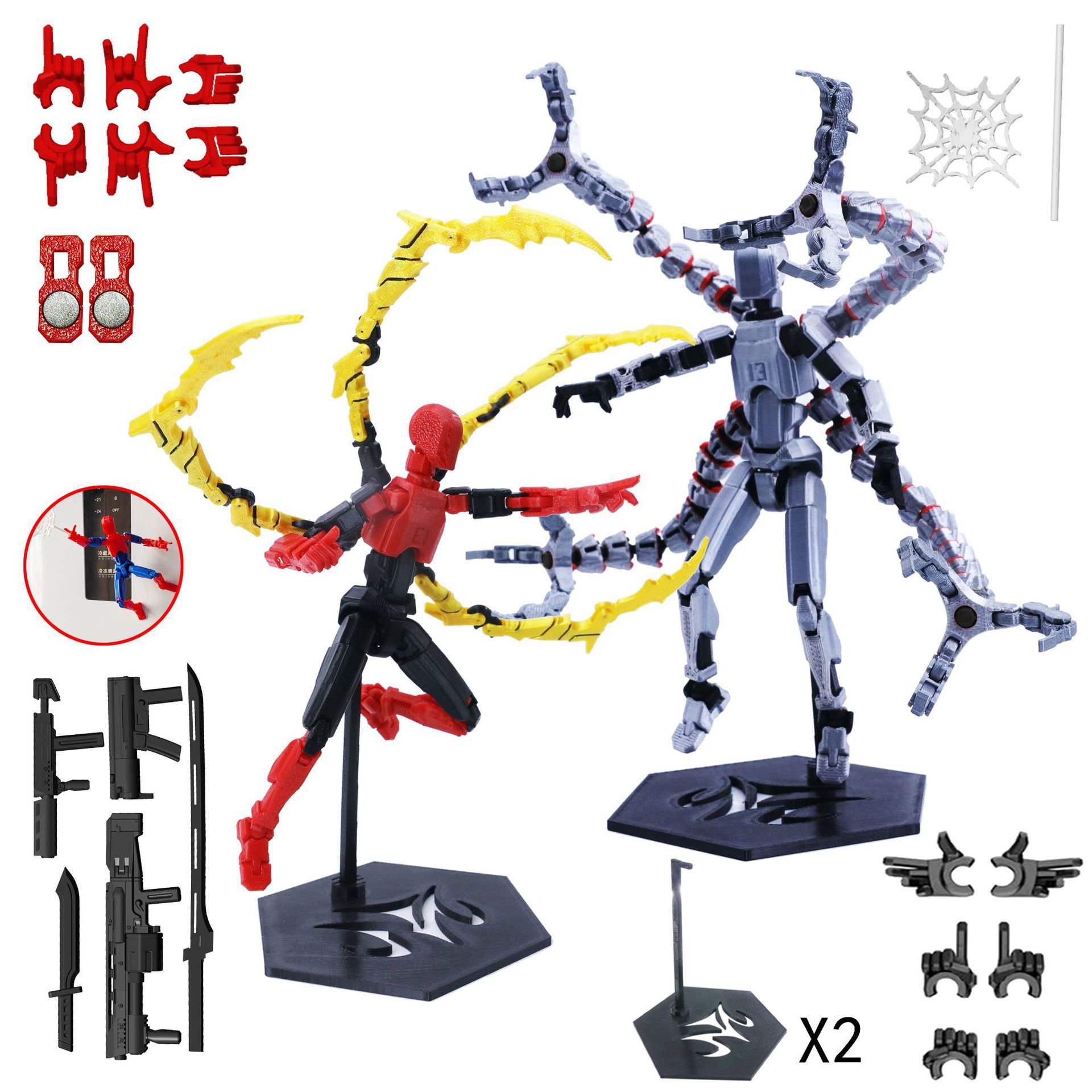 3D Printed Robot Model Toy Mov - 3D Printing Action Figure 评论和价格