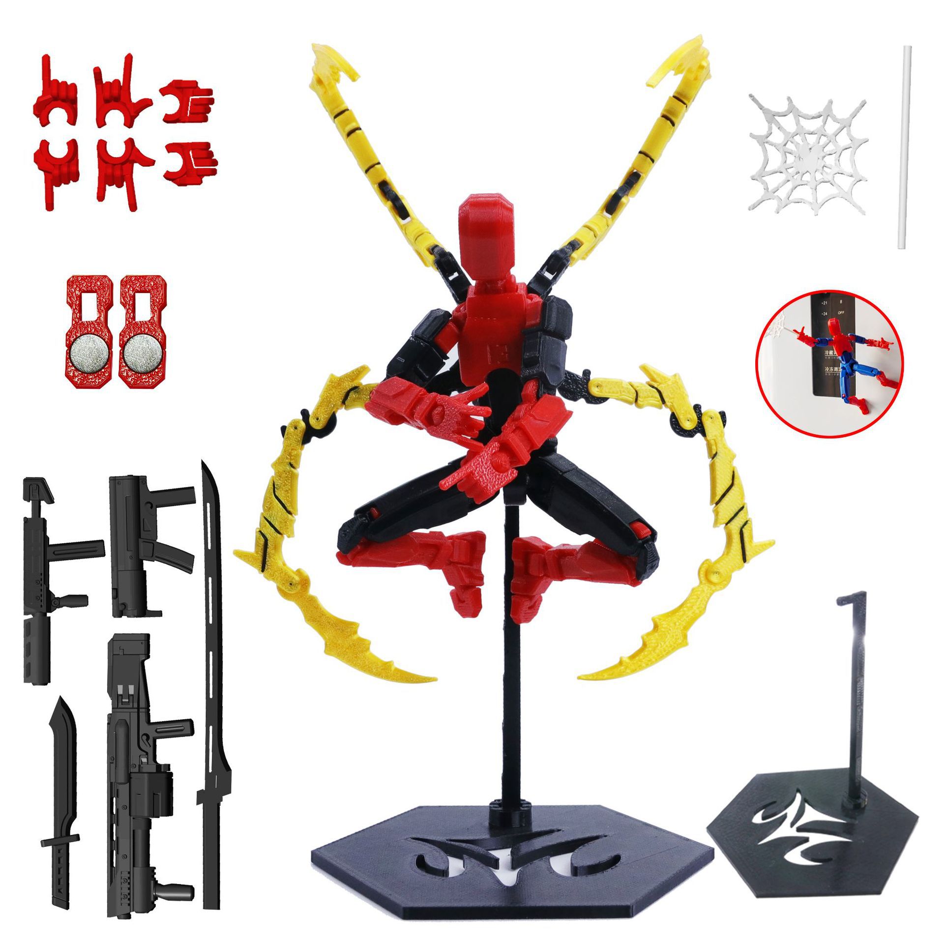 3D Printed Robot Model Toy Mov - 3D Printing Action Figure 评论和价格