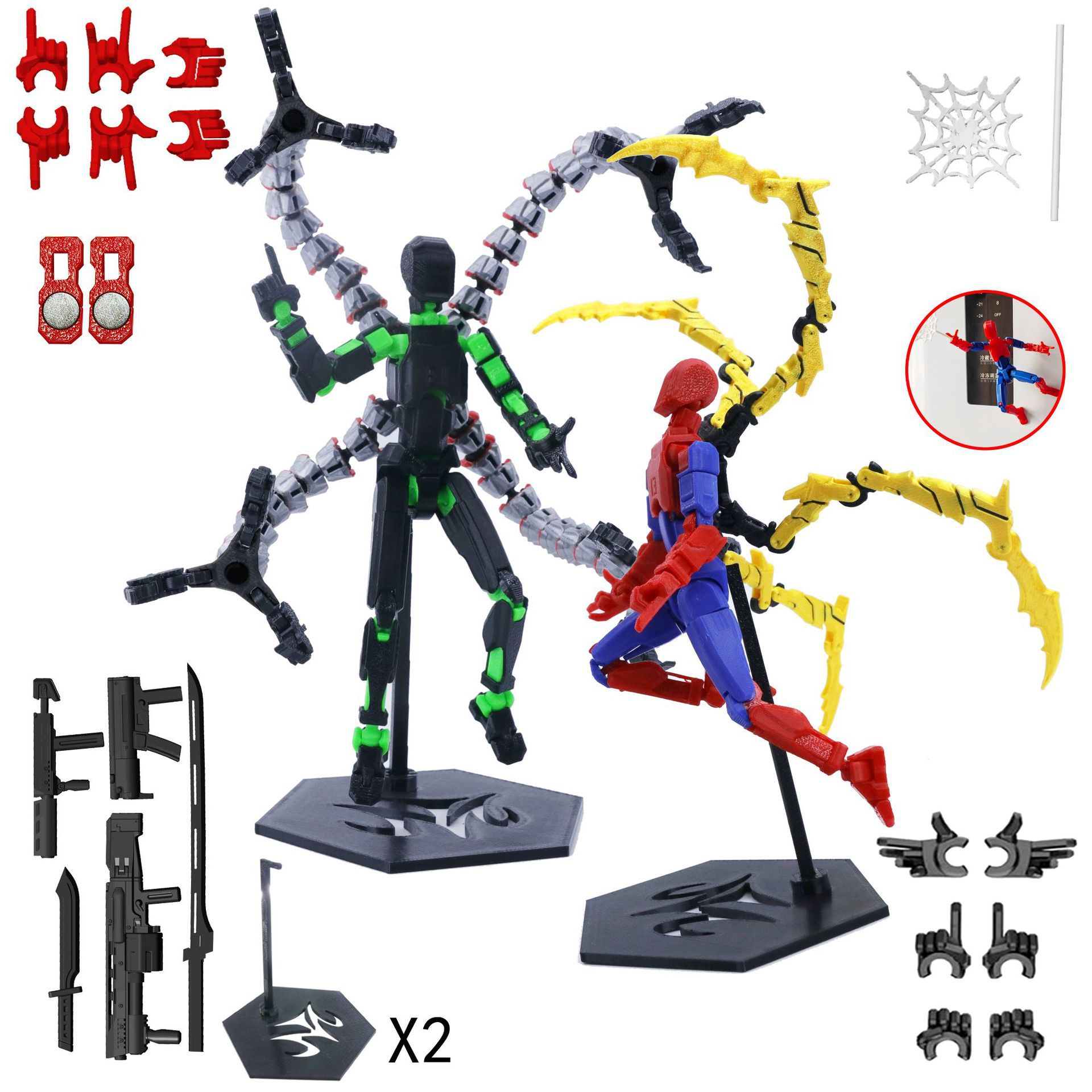 3D Printed Robot Model Toy Mov - 3D Printing Action Figure 评论和价格