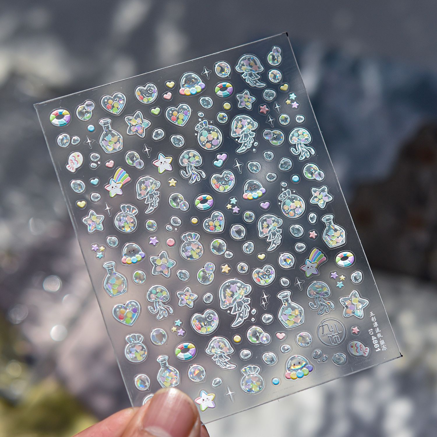 Colorful Drift Bag Jelly Nail  - 3D Printing Epoxy Resin 评论和价格