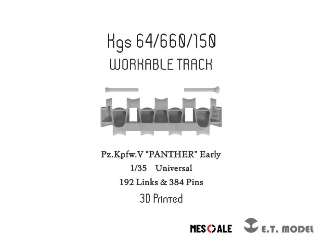 ETmodel P35-002 1/35 Pz.Kpfw.V - 3D Printing Link 评论和价格