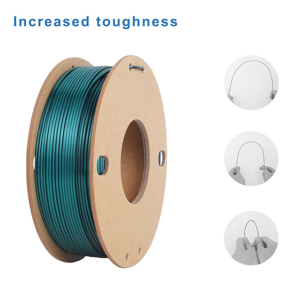 Silk Black Green PLA, Dual Col - 3D Printing Link 评论和价格