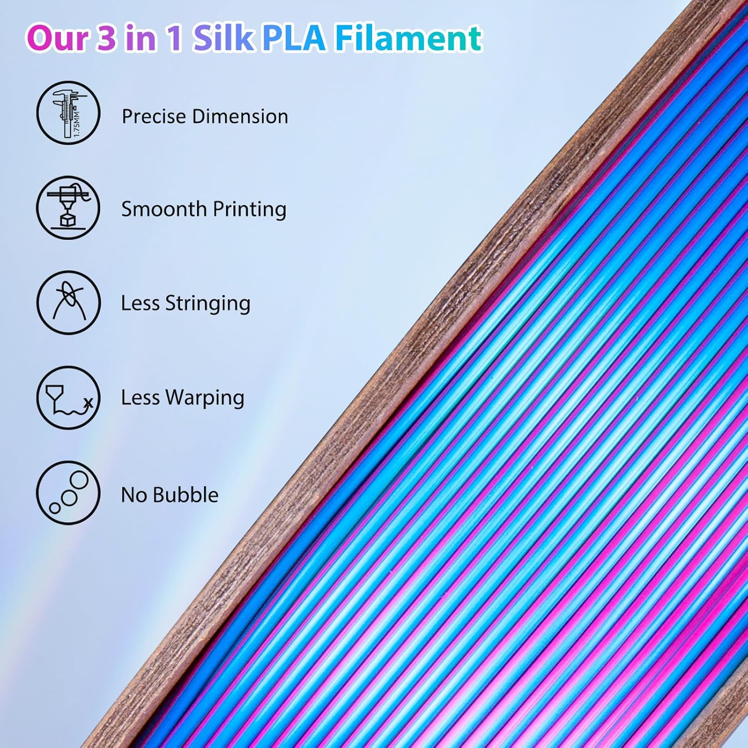 ADLAYER PLA Silk 3D Printer Fi - 3D Printing Link 评论和价格