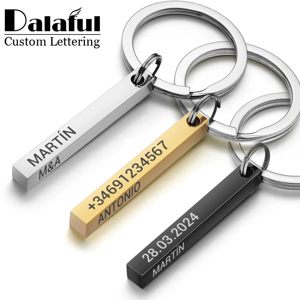 Personalized 3D Bar Keychain E - 3D Printing Gold 评论和价格