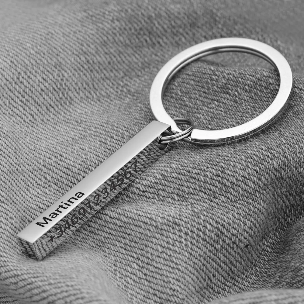 Personalized 3D Bar Keychain E - 3D Printing Gold 评论和价格