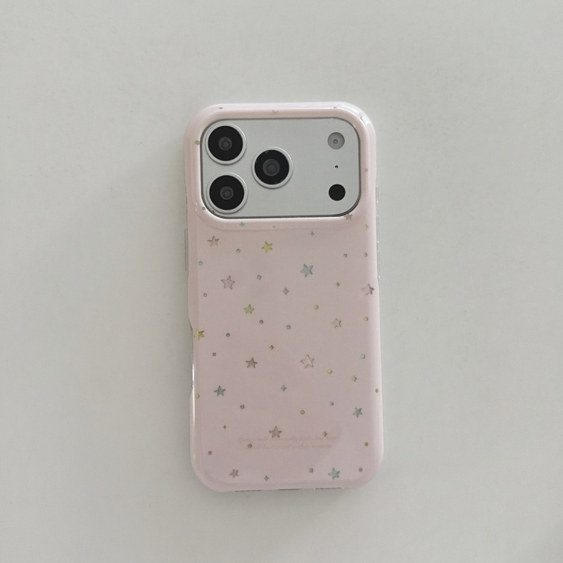 Cute Pink Star Print Phone Cas - 3D Printing Iphone 评论和价格