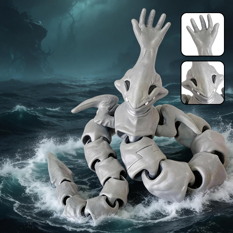 New 3D Printing Sea Eater Bloo - 3D Printing Action Figure 评论和价格
