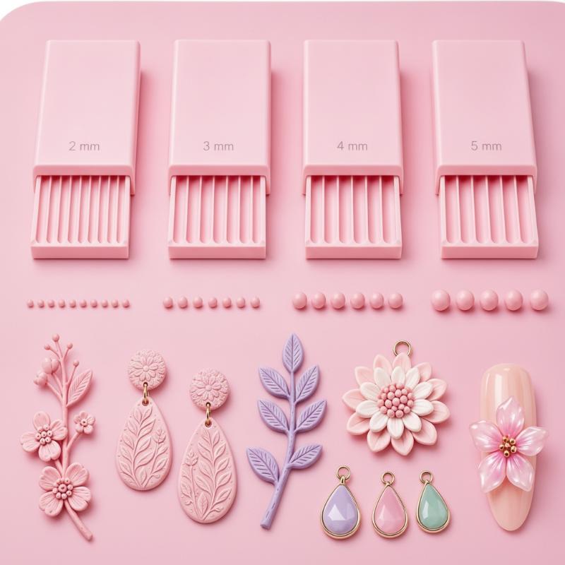 4Pcs 3D Printed Nail Art Bead  - 3D Printing Design Maker 评论和价格