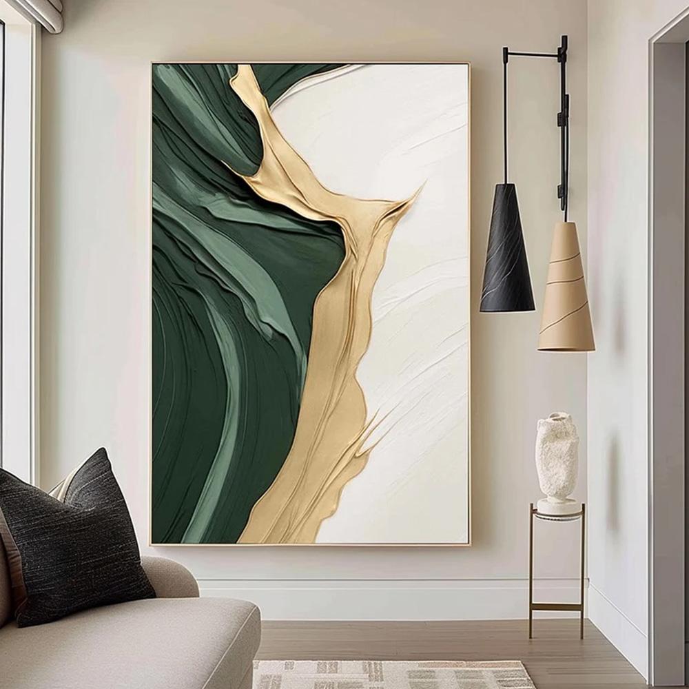 Gold Green Minimalist Abstract - 3D Printing Gold 评论和价格