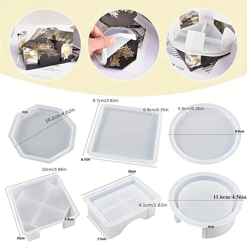 Coaster Resin Molds Set Includ - 3D Printing Epoxy Resin 评论和价格