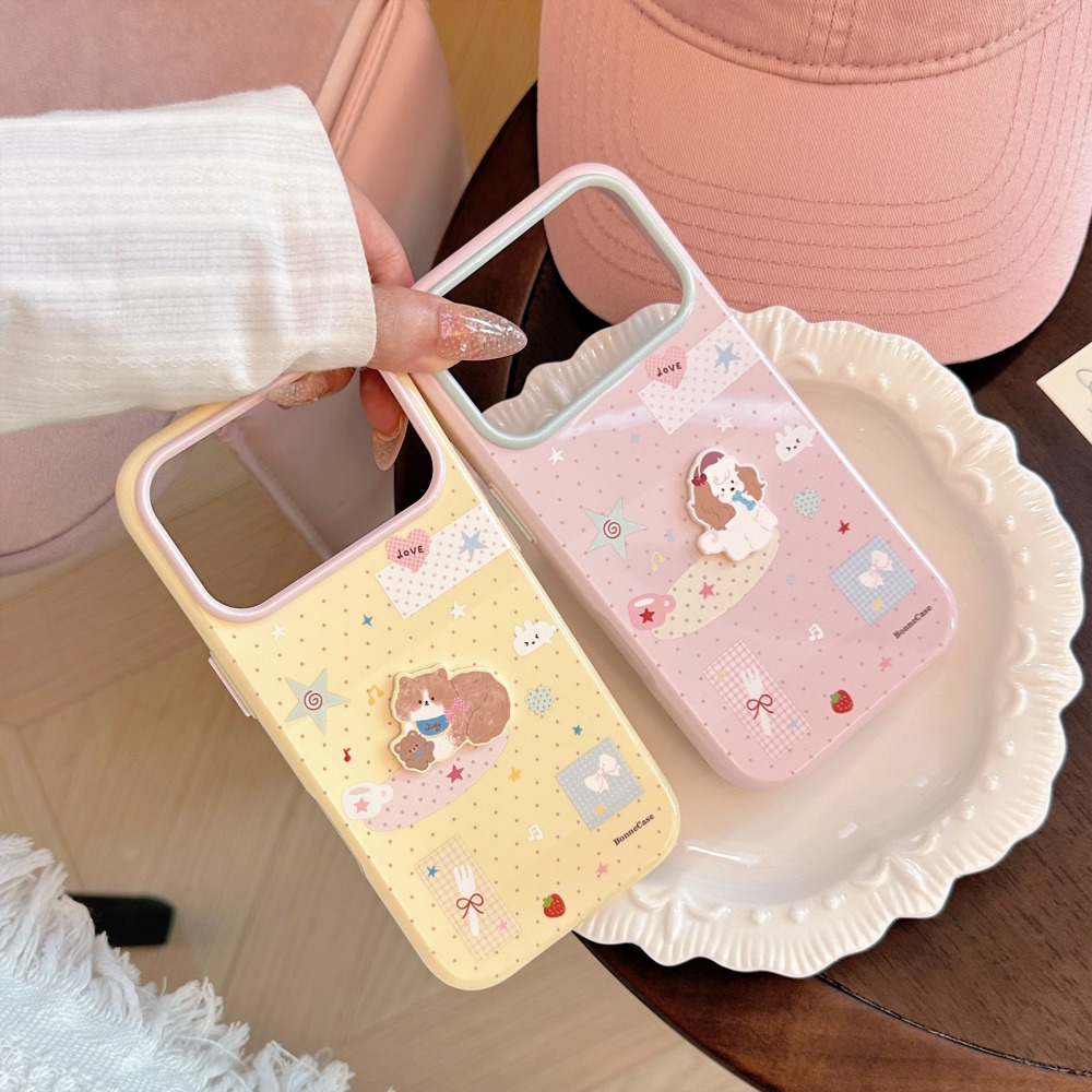 Cute 3D Embossed Puppy Cat Pho - 3D Printing Iphone 评论和价格