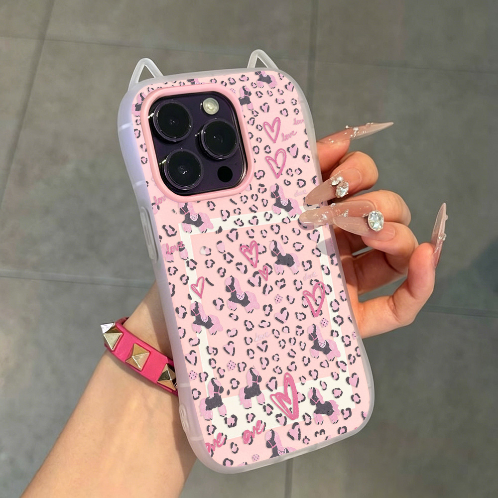 INS Leopard Print Phone Case F - 3D Printing Iphone 评论和价格